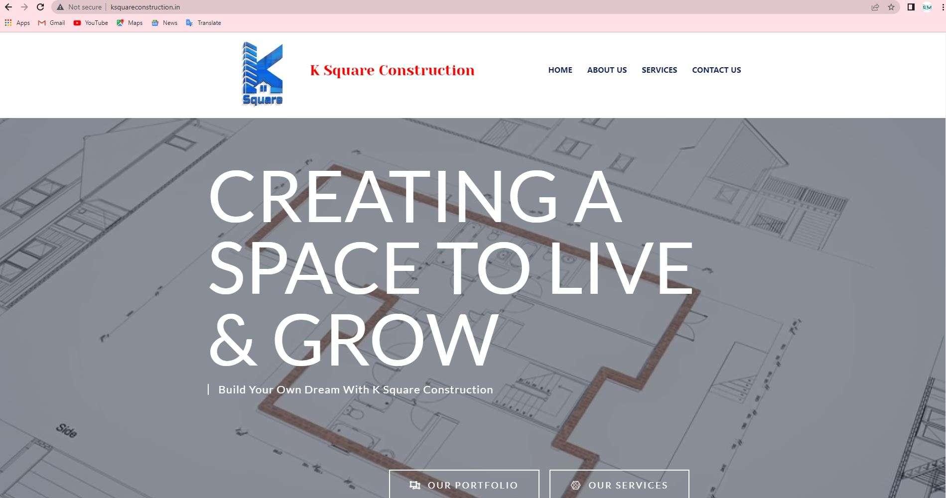 website design for construction